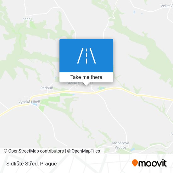 Sídliště Střed map