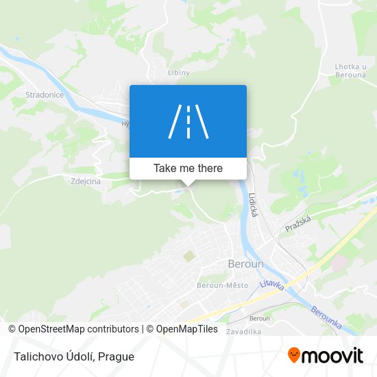 Talichovo Údolí map