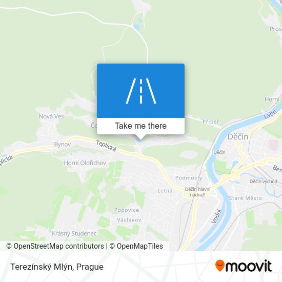 Terezínský Mlýn map