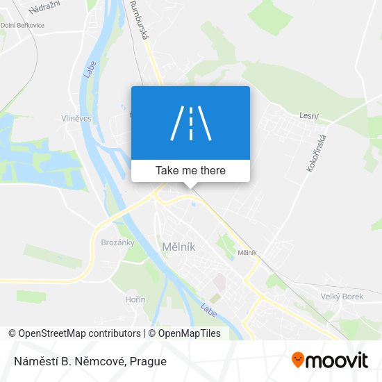 Náměstí B. Němcové map