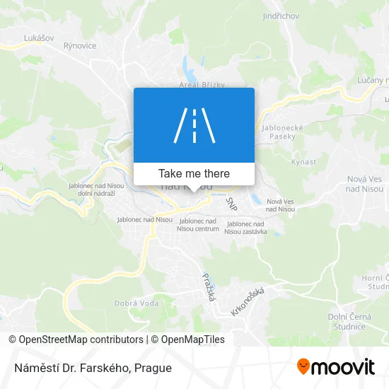 Карта Náměstí Dr. Farského