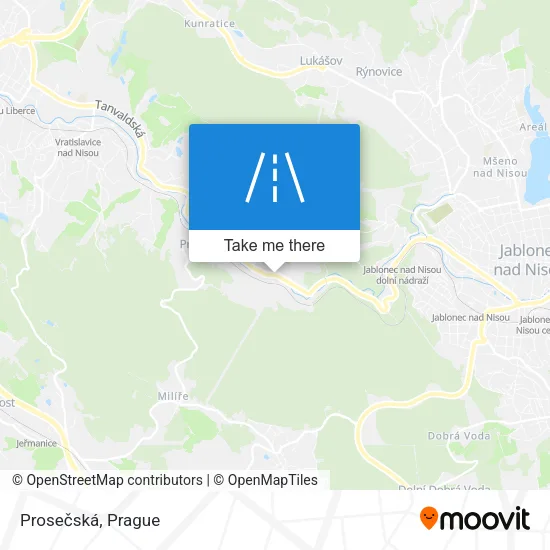 Карта Prosečská