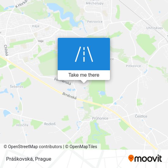Práškovská map