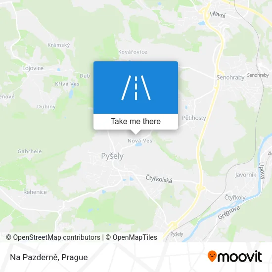 Карта Na Pazderně