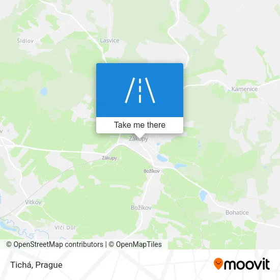 Карта Tichá