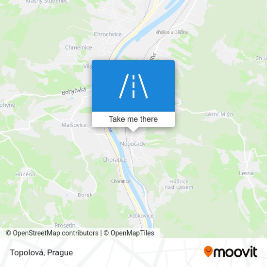Карта Topolová