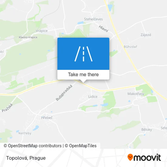 Карта Topolová