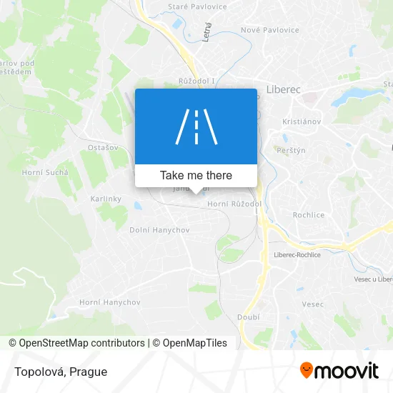 Карта Topolová