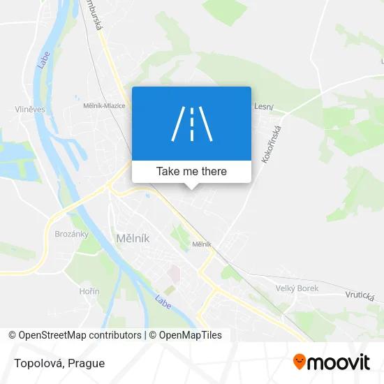 Карта Topolová