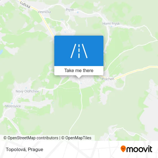 Карта Topolová