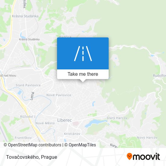 Tovačovského map