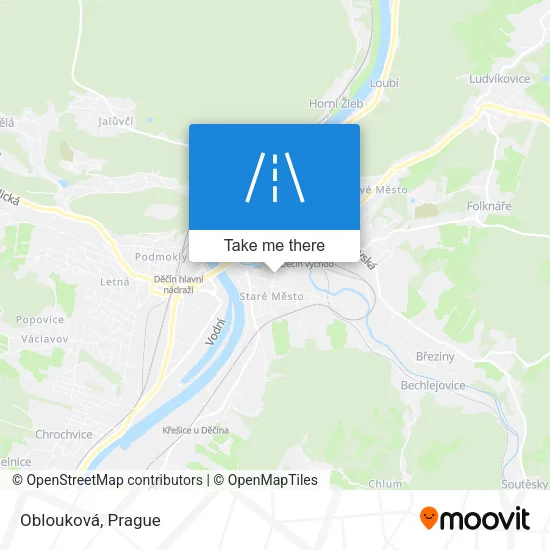 Карта Oblouková