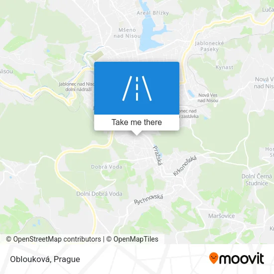Карта Oblouková
