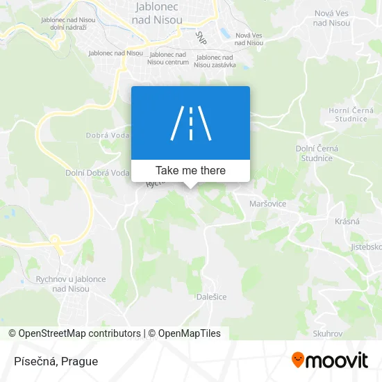 Карта Písečná