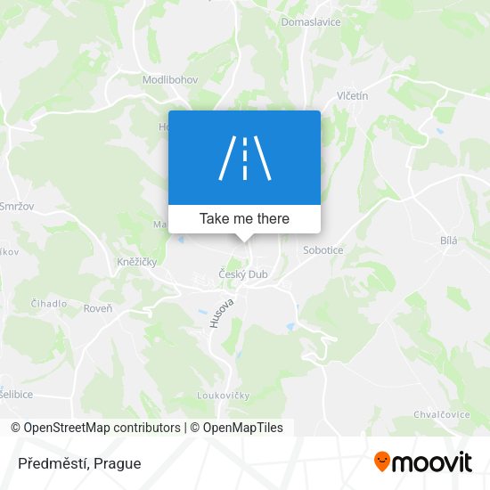 Předměstí map