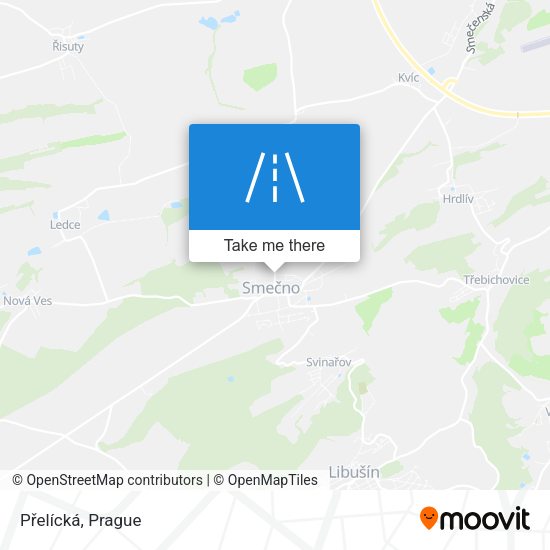 Přelícká map