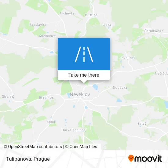 Карта Tulipánová