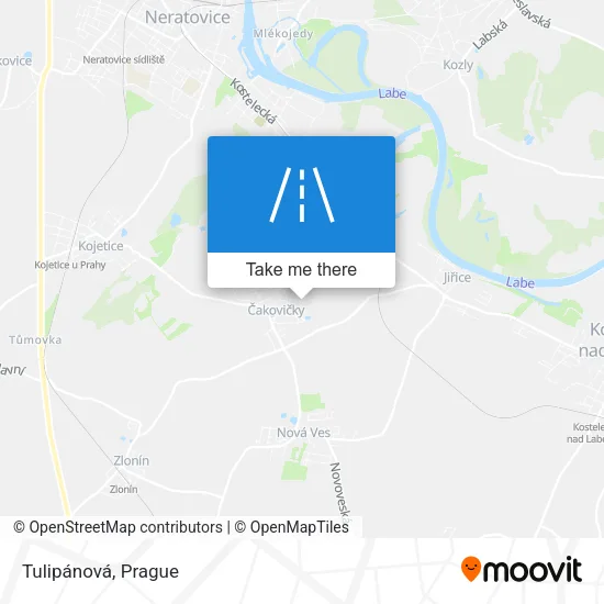 Карта Tulipánová
