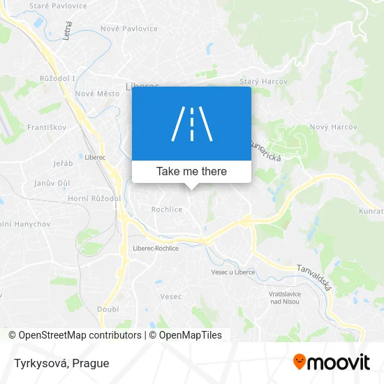 Карта Tyrkysová