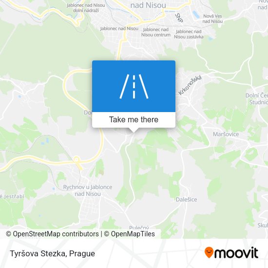 Tyršova Stezka map