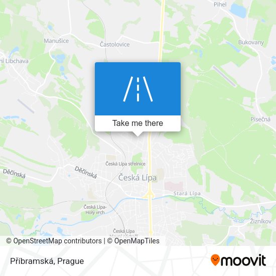 Příbramská map
