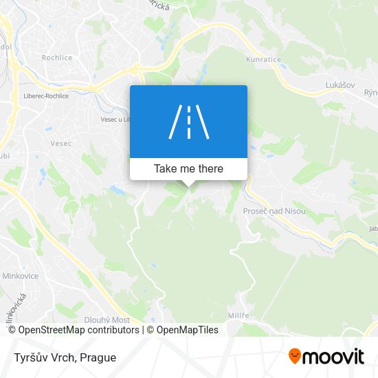 Tyršův Vrch map