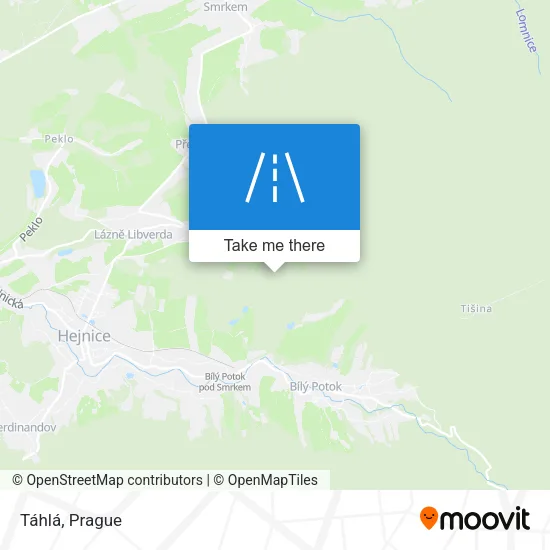 Карта Táhlá