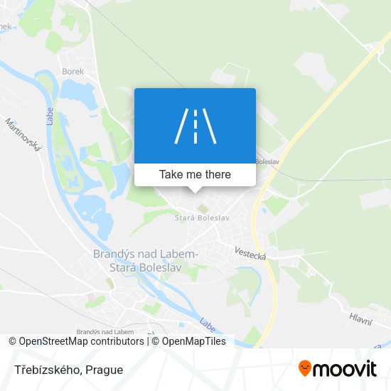 Třebízského map