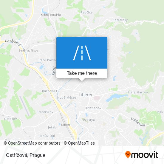 Ostřížová map