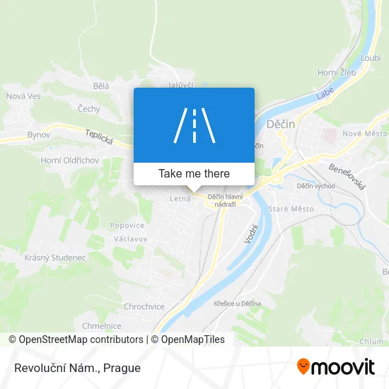Карта Revoluční Nám.