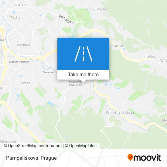 Карта Pampelišková