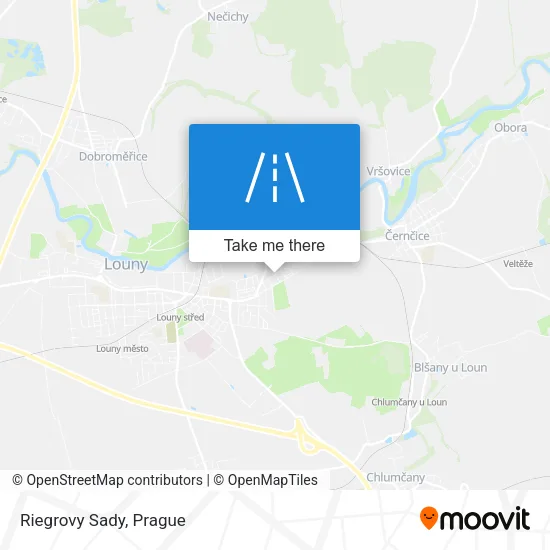 Карта Riegrovy Sady