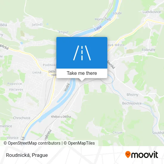 Карта Roudnická