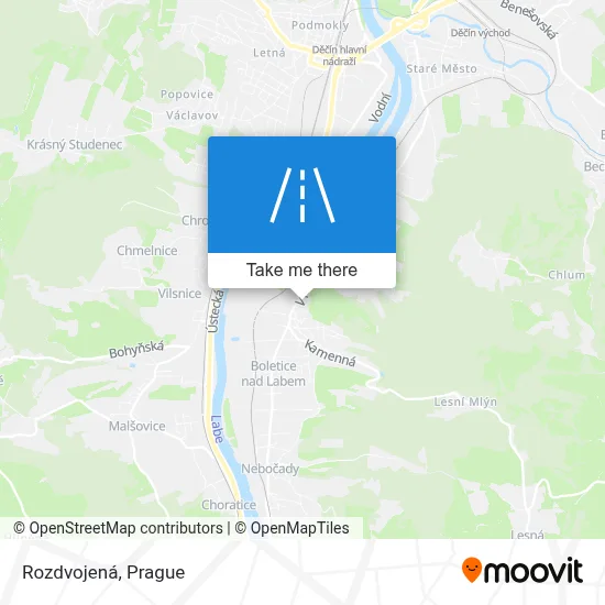 Rozdvojená map