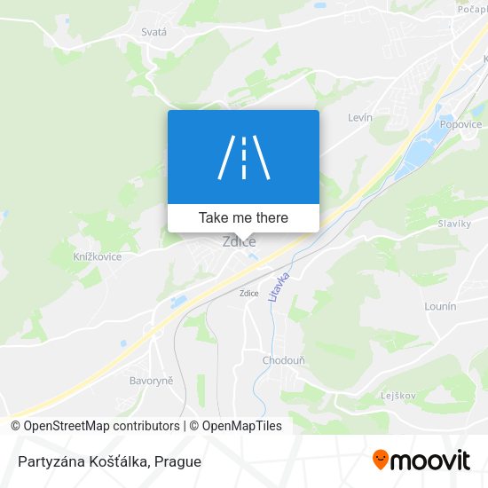 Partyzána Košťálka map