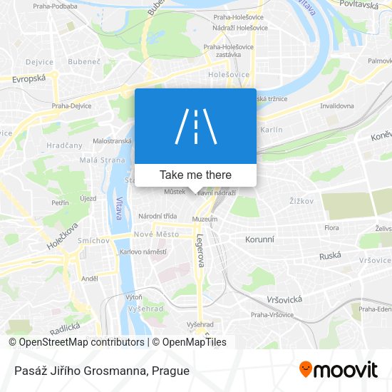 Pasáž Jiřího Grosmanna map