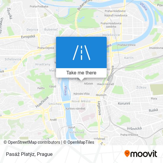 Pasáž Platýz map