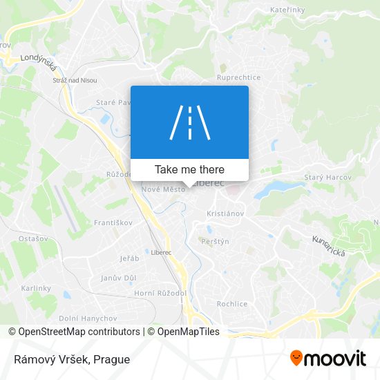 Rámový Vršek map