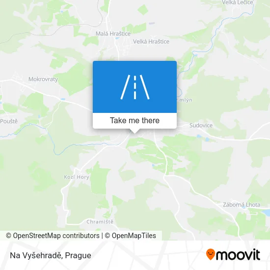 Карта Na Vyšehradě