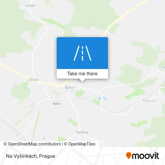 Карта Na Vyšinkách