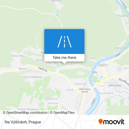 Na Výšinách map
