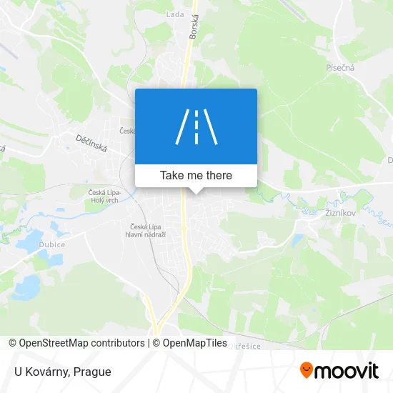 Карта U Kovárny