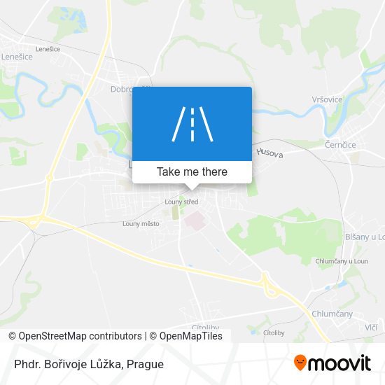 Phdr. Bořivoje Lůžka map