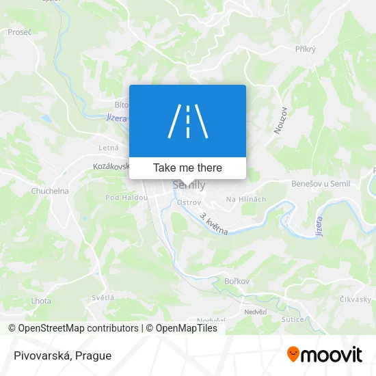 Карта Pivovarská