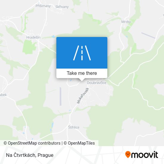 Na Čtvrtkách map