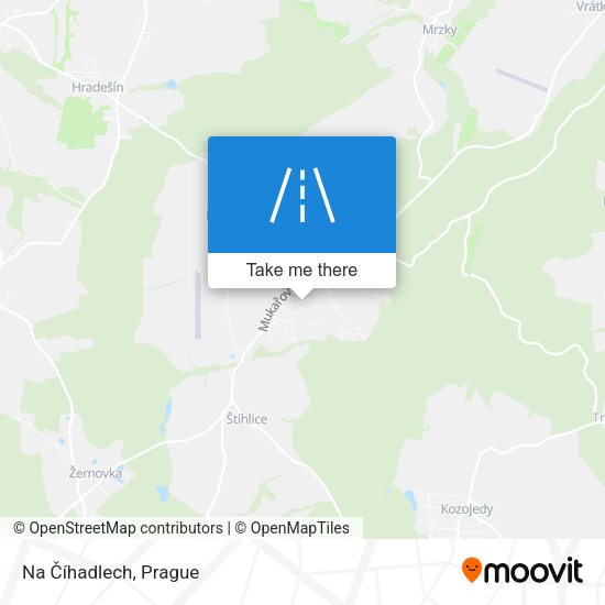 Na Číhadlech map