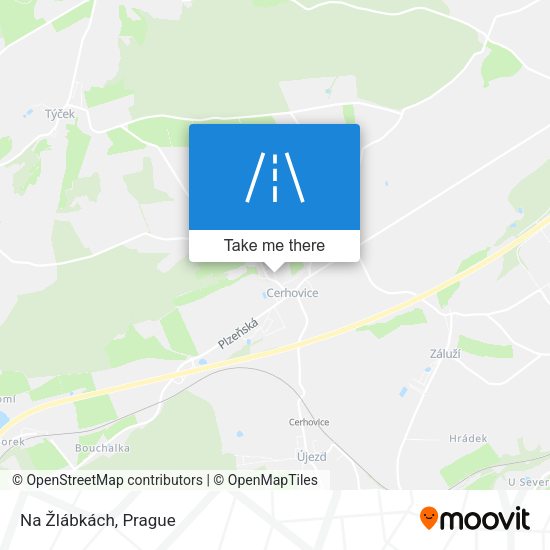 Na Žlábkách map