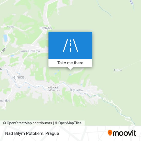 Nad Bílým Potokem map