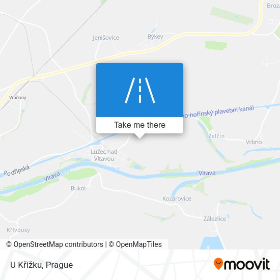 U Křížku map