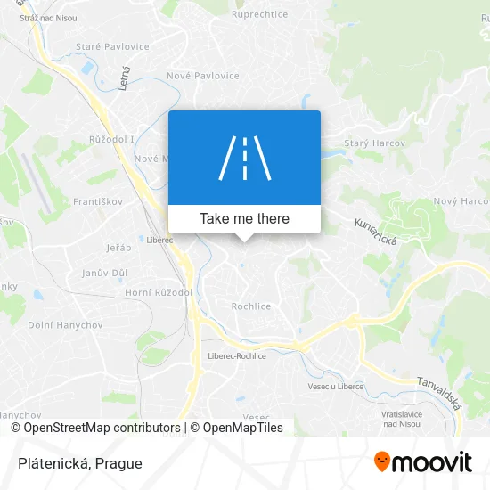 Карта Plátenická